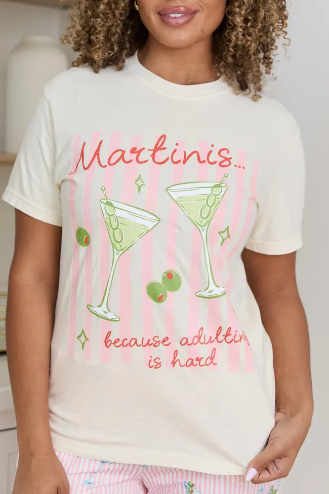 Adulting Is Hard Ivory Comfort Colors Graphic Tee sold by Pink Lily product image thumbnail 2