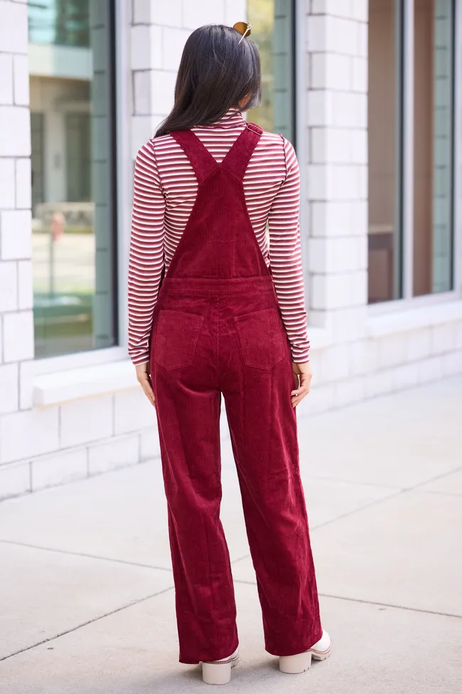 Alden Berry Cord Overalls sold by Pink Lily product image thumbnail 4