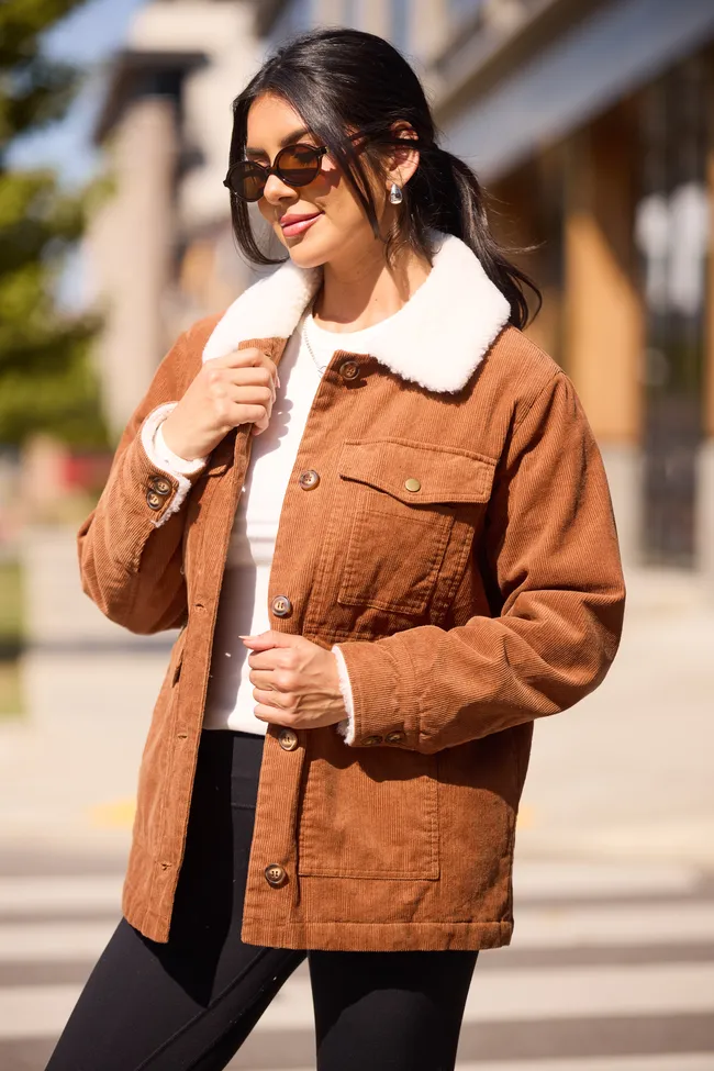 Dixie Brown Corduroy Jacket sold by Pink Lily product image thumbnail 3