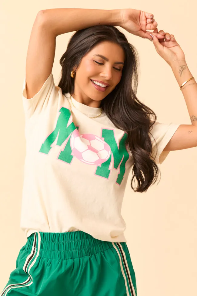 Mom Block Soccer Ivory Graphic Tee sold by Pink Lily product image thumbnail 4
