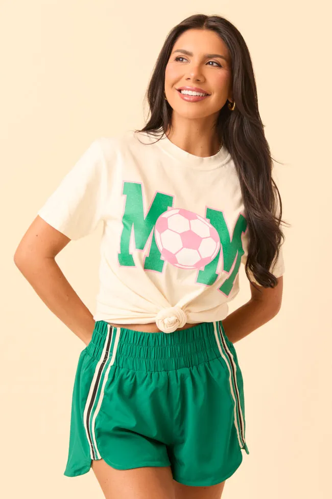 Mom Block Soccer Ivory Graphic Tee sold by Pink Lily
