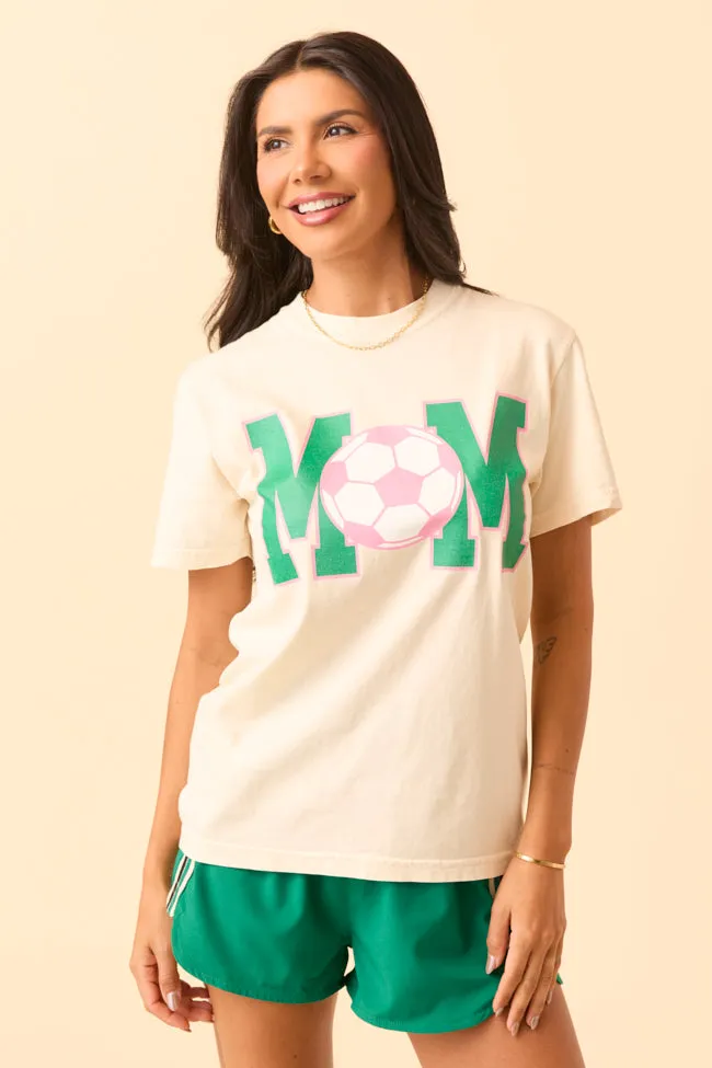Mom Block Soccer Ivory Graphic Tee sold by Pink Lily product image thumbnail 2