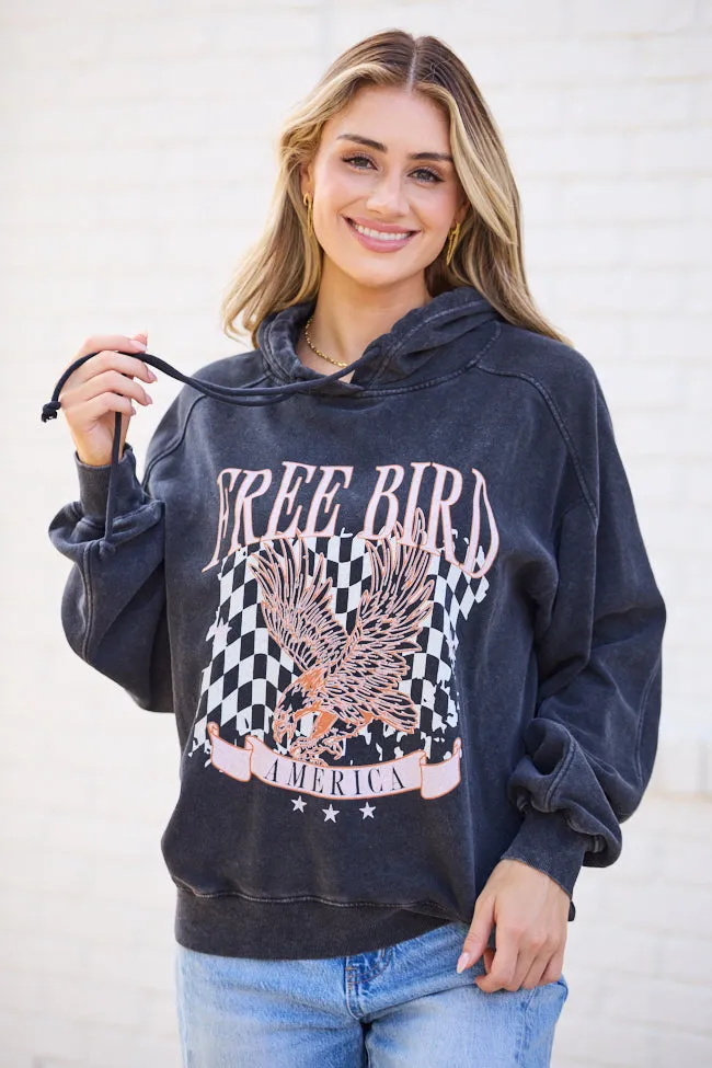 Free Bird Black Oversized Graphic Hoodie sold by Pink Lily product image thumbnail 3