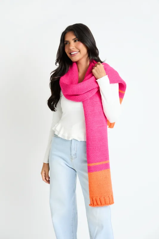 Delta Pink Scarf FINAL SALE sold by Pink Lily