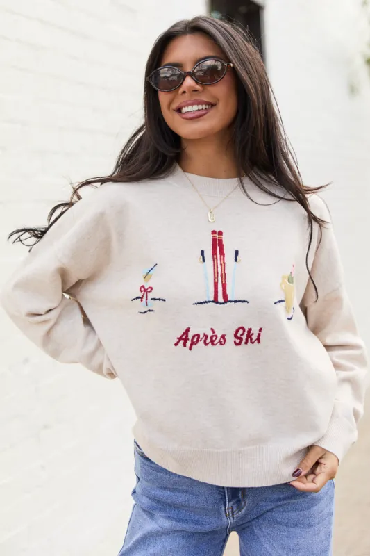 Apres Ski Icon Crewneck Sweater sold by Pink Lily