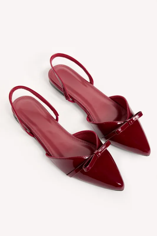 Garner Red Pointed Toe Sandals SALE sold by Pink Lily