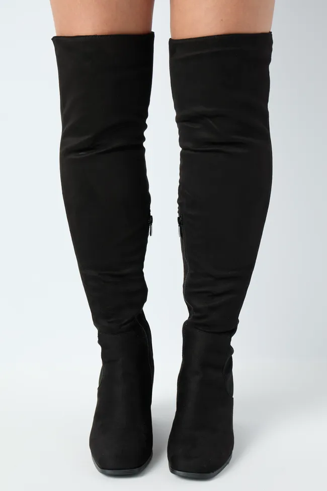 Milan Black Over The Knee Boots sold by Pink Lily product image thumbnail 2