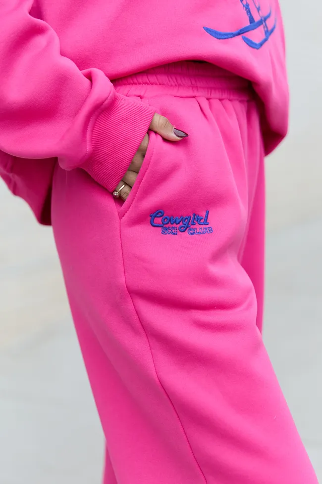 Cowgirl Ski Club Pink Sweatpants FINAL SALE sold by Pink Lily product image thumbnail 5