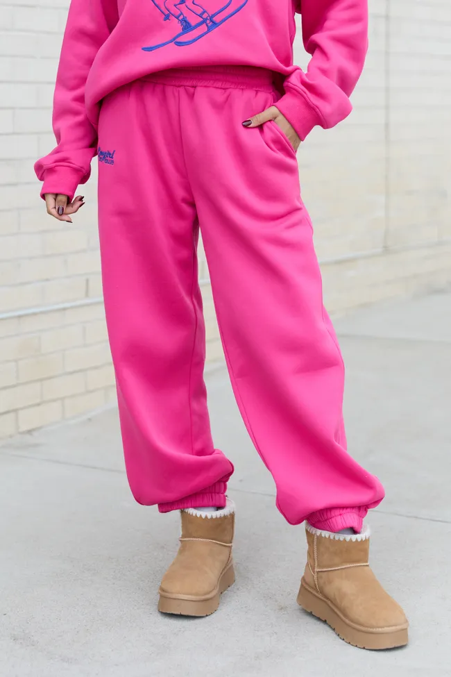 Cowgirl Ski Club Pink Sweatpants FINAL SALE sold by Pink Lily product image thumbnail 2