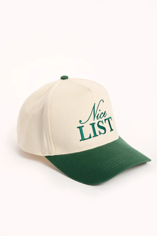 Nice List Green Trucker Hat FINAL SALE sold by Pink Lily product image thumbnail 2