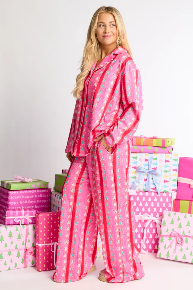 Tree Me Right Oversized Pajama Set FINAL SALE sold by Pink Lily product image thumbnail 4
