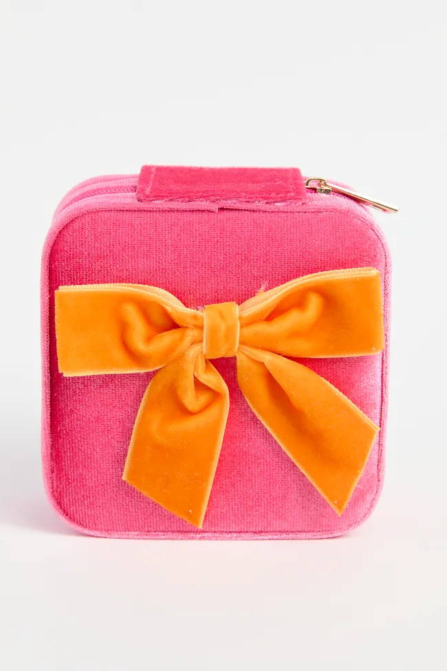 Azalia Orange Bow Jewelry Box FINAL SALE sold by Pink Lily