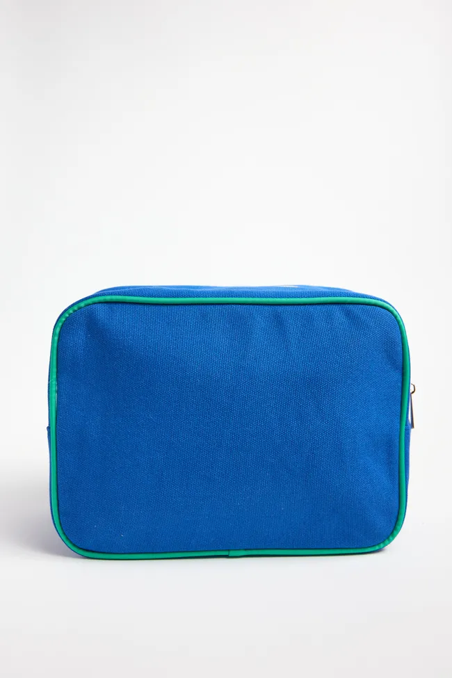 All The Things Blue Cosmetic Bag FINAL SALE sold by Pink Lily product image thumbnail 5