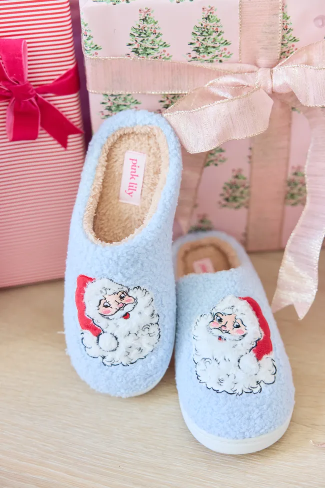 Cozi Vintage Santa Shearling Slippers FINAL SALE sold by Pink Lily