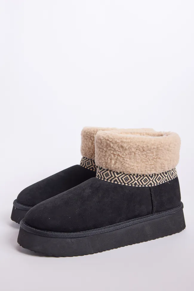 Payton Black Platform Boots FINAL SALE sold by Pink Lily product image thumbnail 4