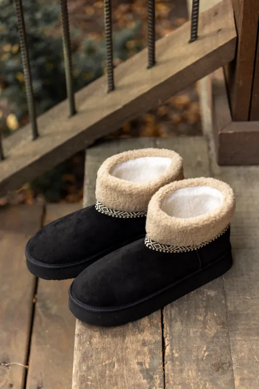 Payton Black Platform Boots FINAL SALE sold by Pink Lily