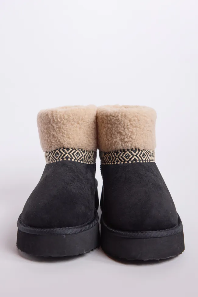Payton Black Platform Boots FINAL SALE sold by Pink Lily product image thumbnail 5