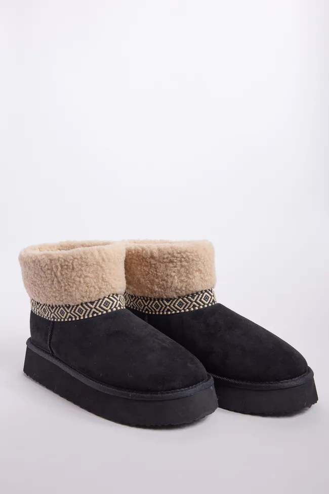 Payton Black Platform Boots FINAL SALE sold by Pink Lily product image thumbnail 3