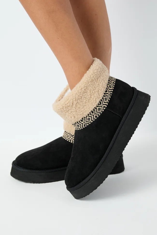Payton Black Platform Boots FINAL SALE sold by Pink Lily product image thumbnail 2
