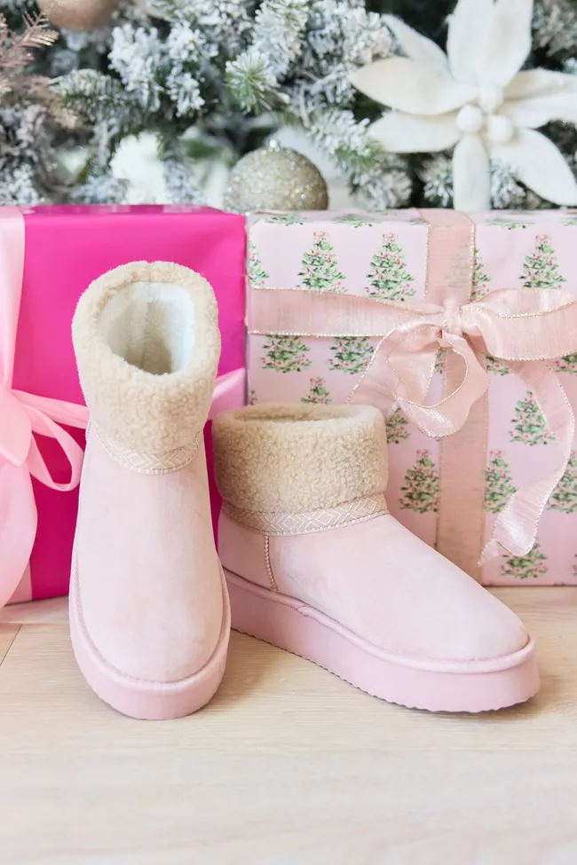 Payton Blush Platform Boots FINAL SALE sold by Pink Lily