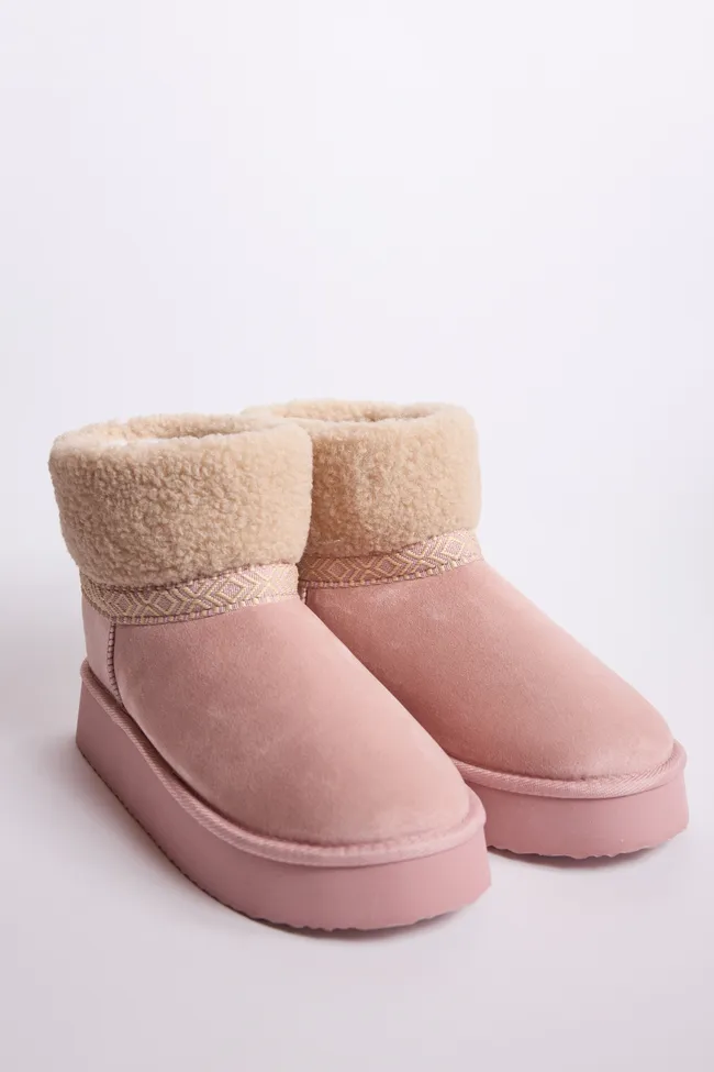 Payton Blush Platform Boots FINAL SALE sold by Pink Lily product image thumbnail 4