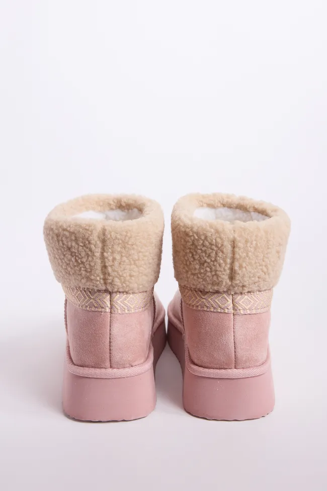 Payton Blush Platform Boots FINAL SALE sold by Pink Lily product image thumbnail 5