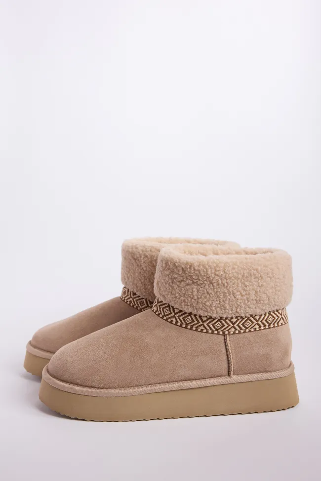 Payton Sand Platform Boots FINAL SALE sold by Pink Lily product image thumbnail 4