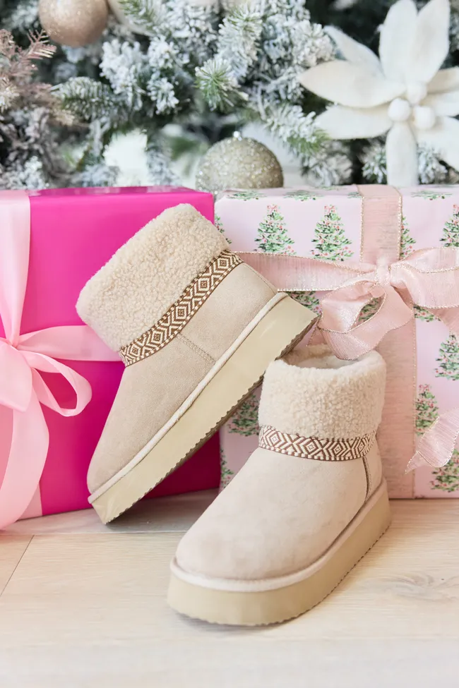 Payton Sand Platform Boots FINAL SALE sold by Pink Lily