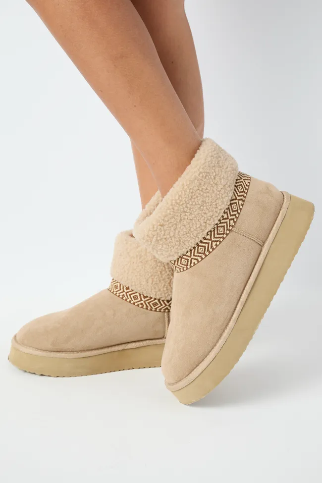Payton Sand Platform Boots FINAL SALE sold by Pink Lily product image thumbnail 2