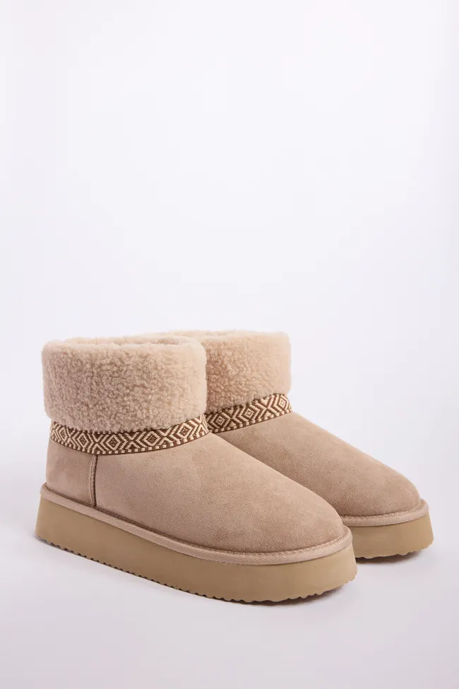 Payton Sand Platform Boots FINAL SALE sold by Pink Lily product image thumbnail 3