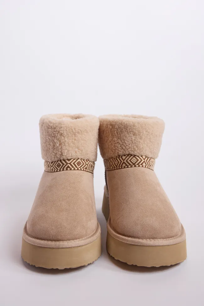 Payton Sand Platform Boots FINAL SALE sold by Pink Lily product image thumbnail 5