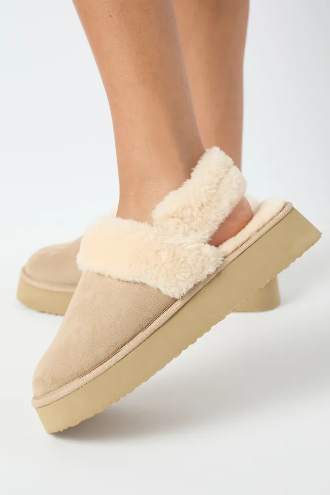 Greer Sand Slingback Platform Slippers FINAL SALE sold by Pink Lily product image thumbnail 2