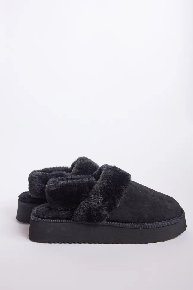 Greer Black Slingback Platform Slippers FINAL SALE sold by Pink Lily product image thumbnail 5