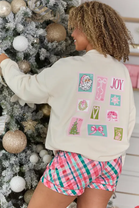 Dear Santa Cream Graphic Sweatshirt SALE sold by Pink Lily
