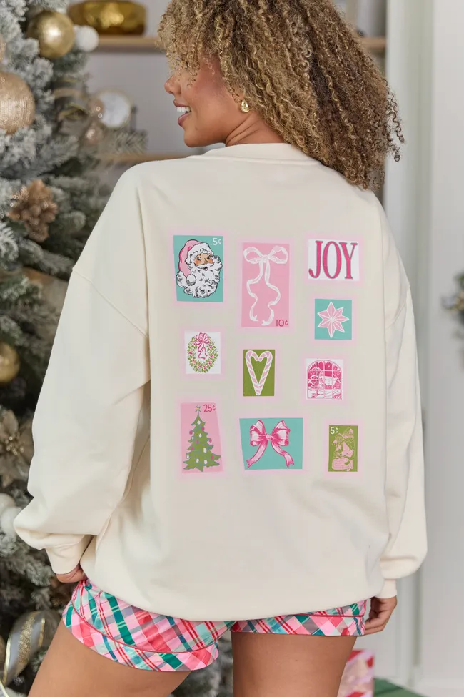 Dear Santa Cream Graphic Sweatshirt sold by Pink Lily product image thumbnail 5