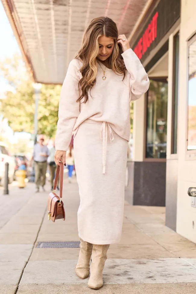 Teresa Pink Midi Skirt FINAL SALE sold by Pink Lily