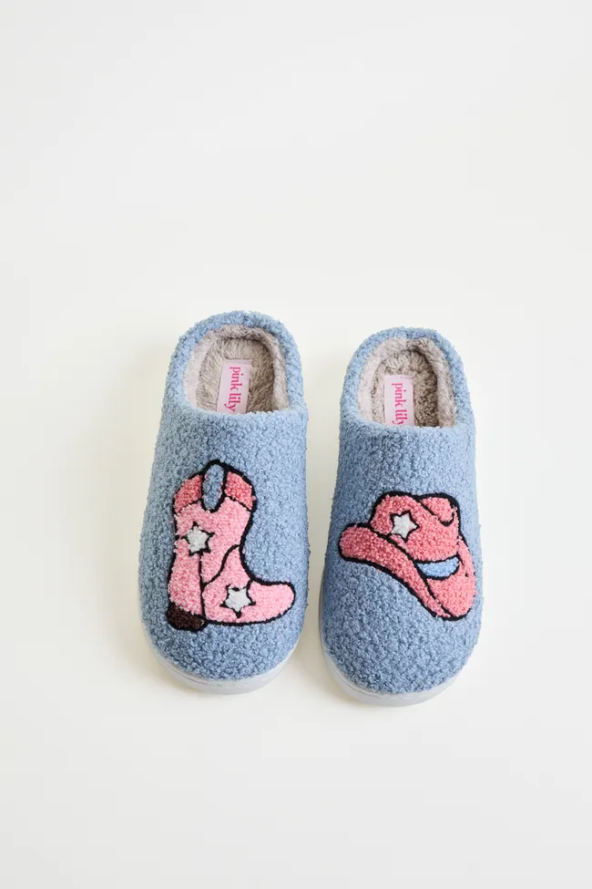 Cozi Western Shearling Slippers FINAL SALE sold by Pink Lily product image thumbnail 4