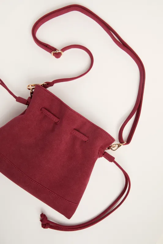Perri Burgundy Crossbody sold by Pink Lily