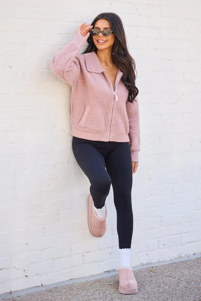 Bodhi Pink Boucle Full Zip Jacket sold by Pink Lily product image thumbnail 2