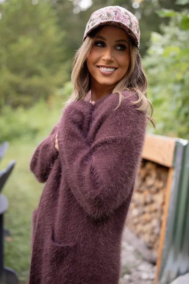 Laken Solid Brown Sweater Coat Emily Fauver X Pink Lily sold by Pink Lily product image thumbnail 2