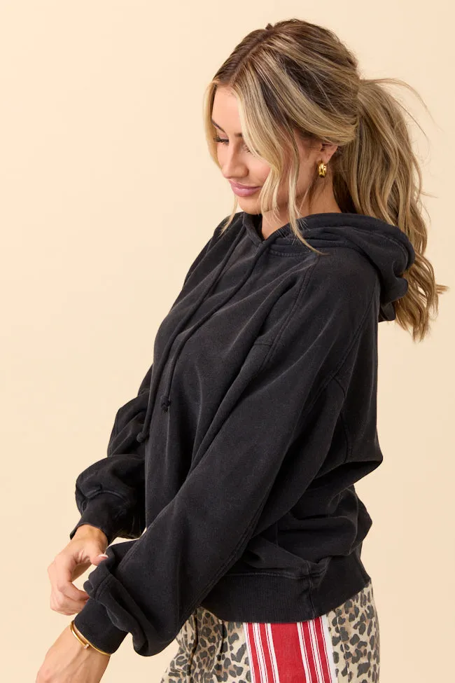 Tammie Black Long Sleeve Oversized Hoodie SALE sold by Pink Lily product image thumbnail 3