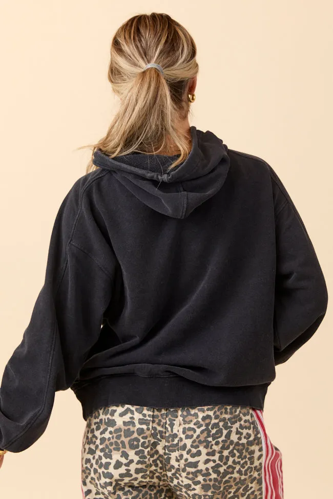 Tammie Black Long Sleeve Oversized Hoodie SALE sold by Pink Lily product image thumbnail 4