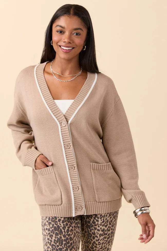 Annalise Tan Cardigan FINAL SALE sold by Pink Lily