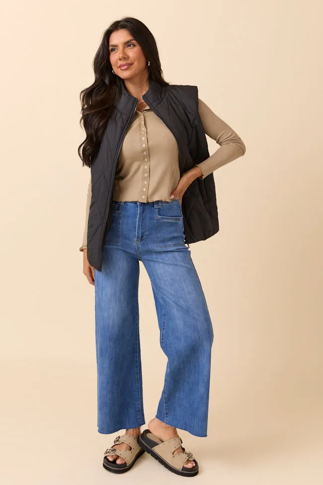 Anneliese Tan Waffle Henley Top sold by Pink Lily product image thumbnail 4