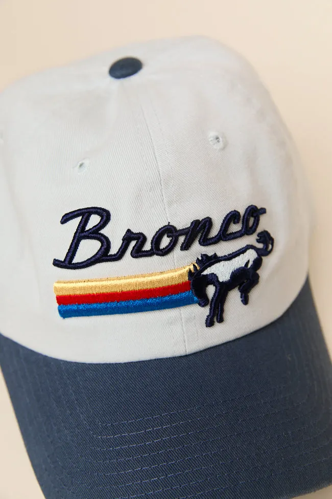 Bronco Navy Blue Baseball Cap sold by Pink Lily product image thumbnail 3