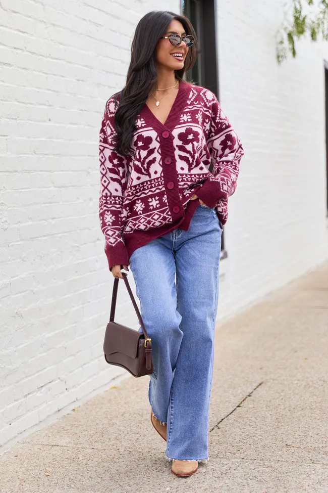Steff Berry Fair Isle Oversized Cardigan SALE sold by Pink Lily product image thumbnail 2