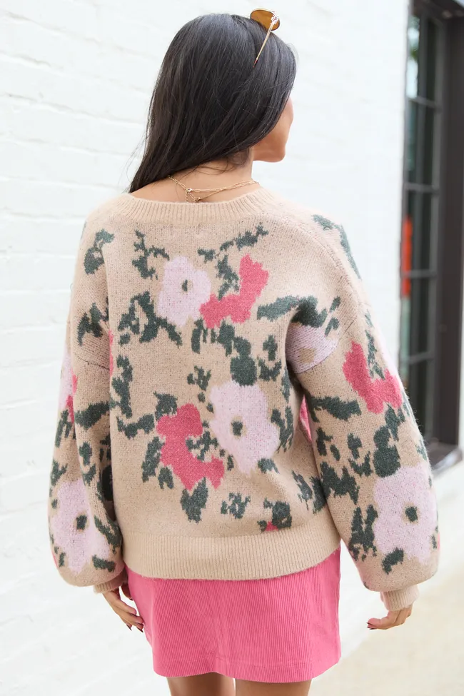 Priya Tan Floral Cheetah Cardigan sold by Pink Lily product image thumbnail 5