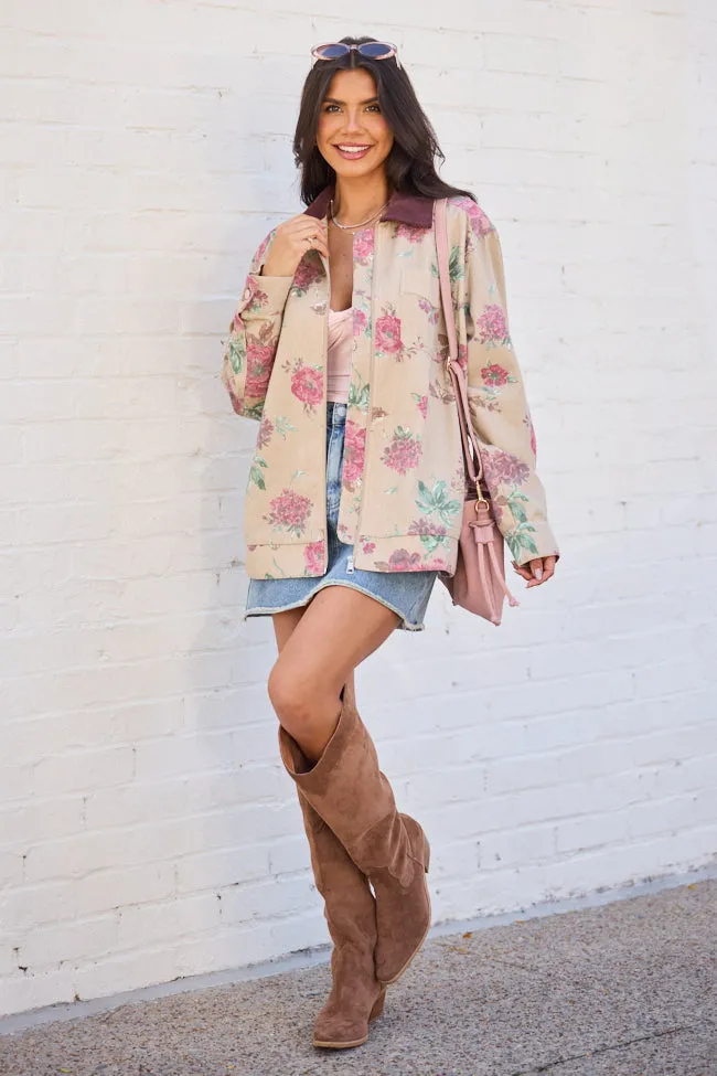 Lucy Brown Floral Jacket FINAL SALE sold by Pink Lily product image thumbnail 5
