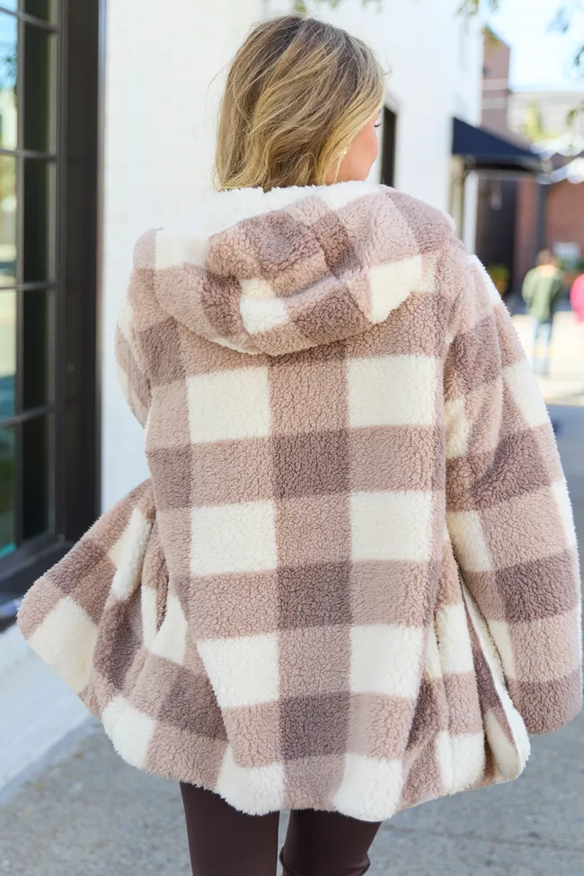 Dolly Mocha Open Sherpa Cardigan sold by Pink Lily product image thumbnail 4