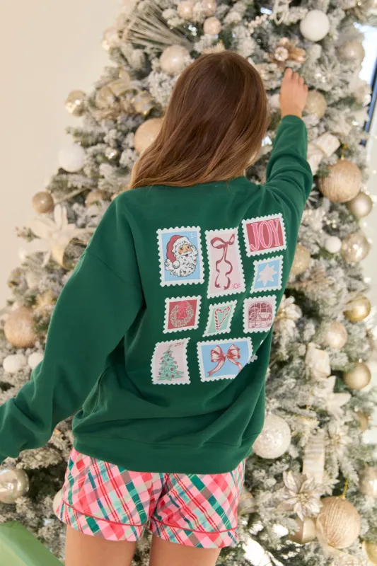 Dear Santa Evergreen Graphic Sweatshirt sold by Pink Lily
